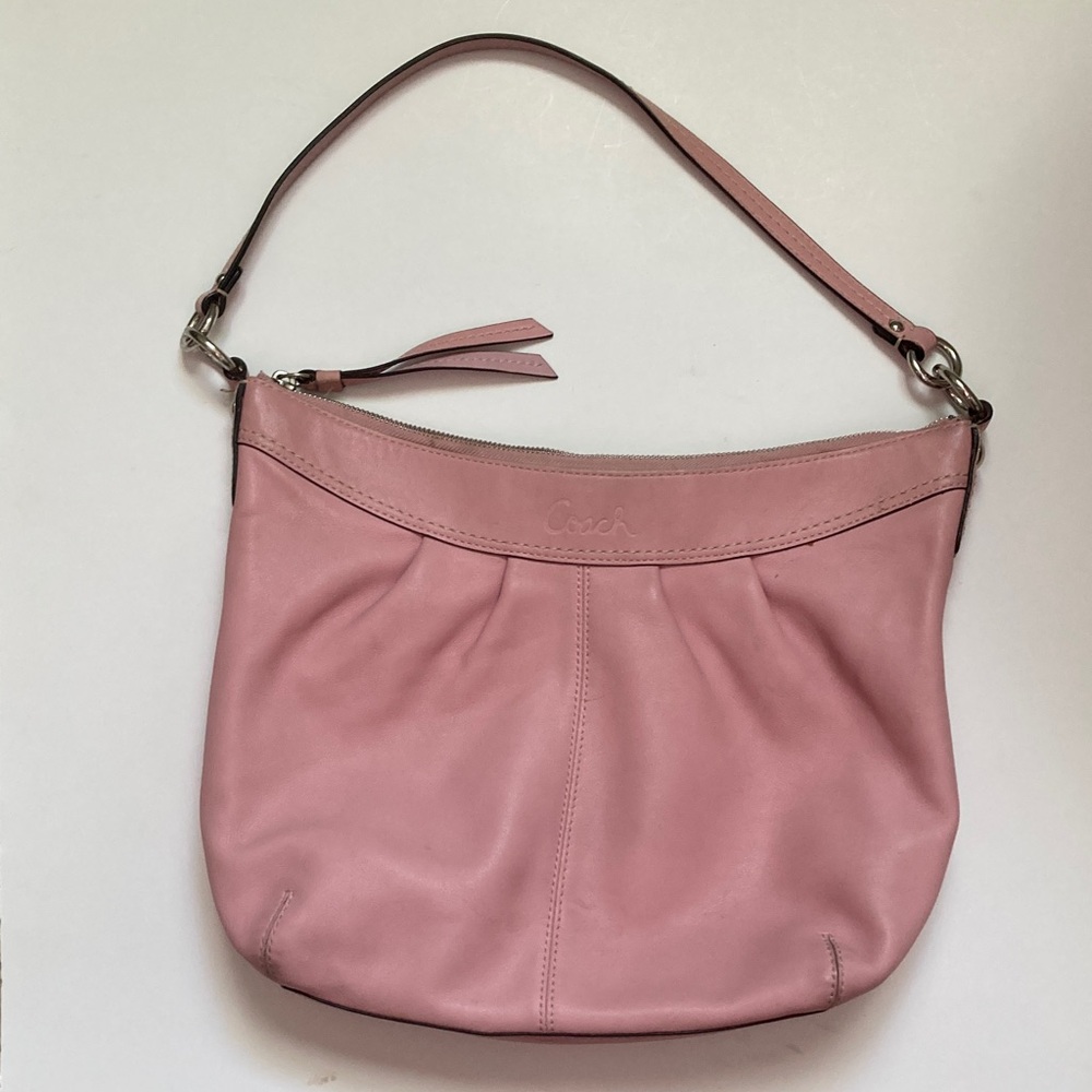 Coach Dusty Rose Leather Shoulder Bag